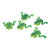 Frog Lure Soft Lifelike Artificial Rubber Swimming Bait with Hook for Fishing 5pcs 3g Green