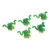 Frog Lure Soft Lifelike Artificial Rubber Swimming Bait with Hook for Fishing 5pcs 3g Green