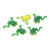 Frog Lure Soft Lifelike Artificial Rubber Swimming Bait with Hook for Fishing 5pcs 3g Green