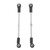 2Pcs Steering Tie Rod Steering Link Rod RC Car Pull Rod for ZD Racing 1/8 RC Car Parts