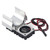 540 / 550 Motor Twin Cooling Fan Heat Sink With for 1/10 Scale Electric RC Car Silver