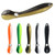 5pcs Loach Lures Fishing Soft Baits Swimming Lures Swimbaits for Saltwater and Freshwater
