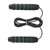 Weight Jump Rope Calories Burning Sponge Handle Prevent Tangling Fitness Training Rope 406g Black Green