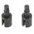 RC Front Diff Outdrive Steel Upgrade Part RC Differential Drive Cup for Losi Baja Rey 1/10 RC Car 2pcs Black