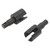 RC Front Diff Outdrive Steel Upgrade Part RC Differential Drive Cup for Losi Baja Rey 1/10 RC Car 2pcs Black