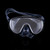 Professional Snorkeling Set High Quality Tempered Glass Lend With Tube Diving Equipment(black)