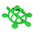 Baby Teething Toy Food Grade Silicone Anti Lost Adjustable Buckle Teething Bracelet Tortoise Shape Hand Teether Toy Light Green