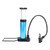 Mini Bike Pump Portable Bicycle Motorcycle Foot Pumps Aluminum Alloy (Blue)