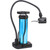 Mini Bike Pump Portable Bicycle Motorcycle Foot Pumps Aluminum Alloy (Blue)