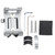 360° MTB Bike Bracket Cell Phone Stand Bike Handlebar Clip Stand GPS Holder Mount BracketTitanium Color