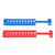 2pcs/set Table Football 10 Numbers Scoring Score Counter Indicator Red & Blue