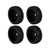 4Pcs RC Car Sealing Wheel Vehicle Plastic Wheels Hub Rubber Tires Set for 1/8 1/10 RC Short Course Truck CarBlack