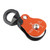 CAMNAL 36KN Rock Climbing Pulley Outdoor Survival Swivel Pulley High Altitud Traverse Hauling GearSingle Sheave