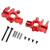 1 Pair RC Car Steering Cup High Strength Wear Resistance Aluminum Alloy Steering Cup for Axial RBX10 for 1/10 RC CarRed