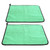 Cotton Fishing Towel Thickening Water Absorption Double Sided Color Towel Fishing Accessory(Green Gray )