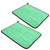 Cotton Fishing Towel Thickening Water Absorption Double Sided Color Towel Fishing Accessory(Green Gray )