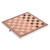 3in1 Portable Wooden Chessboard Folding Board Chess Game For Party Family Activities (29*29cm)