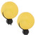 2PCS Silicone Hand Grip Balls for Reduce Pressure Wrist Exercise Massage Recovery ToolsYellow 15  Degrees