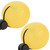 2PCS Silicone Hand Grip Balls for Reduce Pressure Wrist Exercise Massage Recovery ToolsYellow 15  Degrees