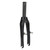 Bike Front Fork 2.9in Lower Fork Open 4.4in Upper Tube Carbon Fiber Fork for 1.1in Straight Head Tube Folding Bike