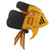 Shooting Tabs Golden Gold and Black Leather Archery Finger Guard Protection for Protective Gear Shooting M