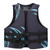 EPE Pearl Wool Blue Black  Adults Seaside Motorboat Life Jacket Vest for Swimming Fishing Drifting SuppliesBlue Black L