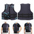 EPE Pearl Wool Blue Black  Adults Seaside Motorboat Life Jacket Vest for Swimming Fishing Drifting SuppliesBlue Black L