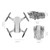 Mini RC Drone with Camera 4K Camera RC Quadcopter with Function Trajectory Flight Gesture Control Storage Bag Package 3 Battery