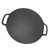 Grill Plate Stick Proof Round Prevent Greasy Portable Barbecue Frying Plate with Dual Handle for Camping Picnic