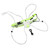 LED Reflective Running Vest High Visibility Front Safety Light USB Rechargeable Reflective Vest for Running Cycling Walking Fluorescent Green