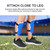 1Pair Kids Soccer Shin Guards Football Padded Knee Protectors Protective Gear Youth (Blue)