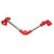 Stainless Steel Bicycle Umbrella Stands 360 Degree Swivel Outdoor Stroller Shading Umbrella HolderRed