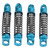 4 Set Metal Front Rear Shock Absorber Damper for WPL D12 1/10 RC Car Upgrades PartsBlue
