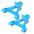 2Pcs Aluminium Alloy Lower Suspension Arm Accessory for HSP 1/10 Flat RC Car 94122 Blue