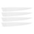 20pcs Feather Fletching High Speed Stable Flight Archery Arrows for Outdoor Arrows 4 Inch White