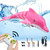 Stunt Remote Control Boat 2.4G Spray Water Toys Remote Controlled Boat Kids Electric Ship Children Gifts Two Battery - Pink