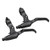 2PCS Aluminum Alloy Brake Lever Brake Handle for Folding Bicycle Mountain Bike Spare Parts Black