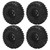 4Pcs Tire Aluminum Alloy Rim Remote Control Car Tire for Axial Capra SCX10 90048