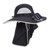 Wide Brim Solar Fan Hat Outdoor Fishing Sunscreen Quick Drying Solar USB Charging Black