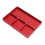 RC Repair Screw Tray 4 Grids Aluminum Alloy Screw Tray with Magnetic Pad for 1/10 1/8 RC Car RC Airplanes Red
