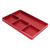 RC Repair Screw Tray 4 Grids Aluminum Alloy Screw Tray with Magnetic Pad for 1/10 1/8 RC Car RC Airplanes Red