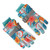 2 PCS Children Ski Gloves Thermal Thickened Waterproof Windproof Gloves Outdoor Winter Kids Snow Gloves Light Blue Five Finger M