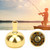 38MM All Metal Fishing Wheel Handle Modification Power Knob Reel for 2000-6000 Model Spinning ReelsBlack Gold