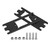 2 PCS Carbon Fiber Servo Adapter Plate Lightweight Black Servo Adapter Plate for VP VS4 10 VS4 10 PRO RC Car