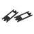 2 PCS Carbon Fiber Servo Adapter Plate Lightweight Black Servo Adapter Plate for VP VS4 10 VS4 10 PRO RC Car