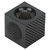 Pool Cue Tip Repair Tool Multifunctional Cube Shape Aluminum Alloy Portable Billiard Cue Tip Trimmer Grinder Black