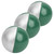 3Pcs Variety Show Juggling Toss Ball Indoor Leisure Sports Fun Puzzle Educational Toygreen/silver