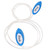 Outdoor Sports LED Shoestrings Flash Skating Dance Laces Glow Colorful Light Up ShoelaceBlue