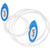Outdoor Sports LED Shoestrings Flash Skating Dance Laces Glow Colorful Light Up ShoelaceBlue