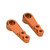 1 Pair RC 25T Metal Servo Arm Aluminium Alloy Servo Steering Arm for 1/8 1/10 Remote Control Car Orange